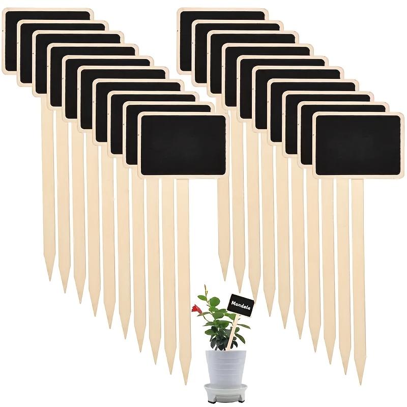 20 шт. деревенских деревянных этикеток для растений, Т-образные садовые знаки - доска для объявлений, напольное крепление
