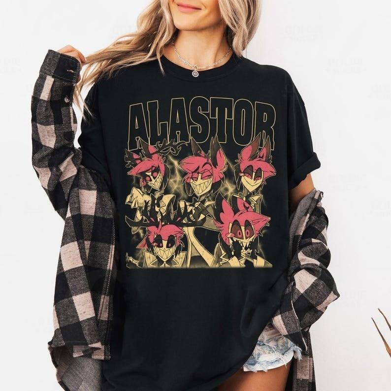 Alastor Hazbin Hotel T-shirt, Vintage Tee Gift For Man and Woman Unisex T-Shirt