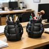 Кружка-подставка для ручек в форме пуховика, 3D-печатный настольный органайзер, креативный держатель для карандашей в виде пальто для кистей для макияжа, декор для домашнего офиса