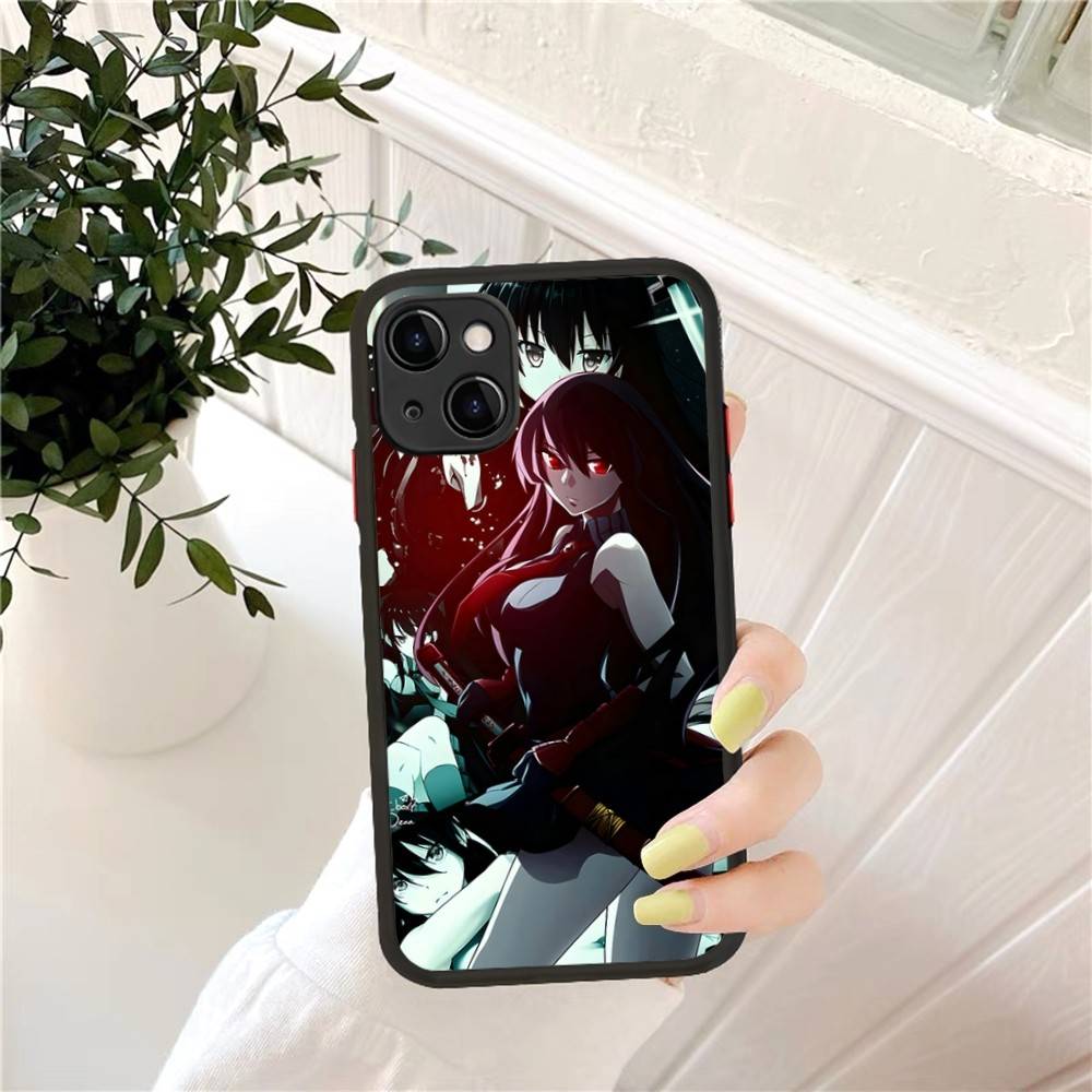 Anime Akame Ga Kill! Phone Case for iPhone 14 11 12 13 Mini Pro Max 8 7 Plus X XR XS MAX Translucent Matte Cover