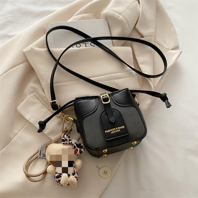 Pendant Cute Pu Material Children Shoulder Bag Suitable For Matching Daily