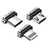 Magnetic Cable Adapter Head Dust Plug Charging Connector Tips For iPhone Micro USB Type-C