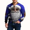 Mens Christmas Sweater Zip Up Sweatshirts Vintage Knit Graphic Sweatshirt Xmas Stand Collar Pullover