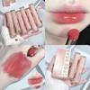 Silky Glossy Lipstick Lip Gloss Moisturing Long-lasting Waterproof Non-Stick Cup Lip Balm