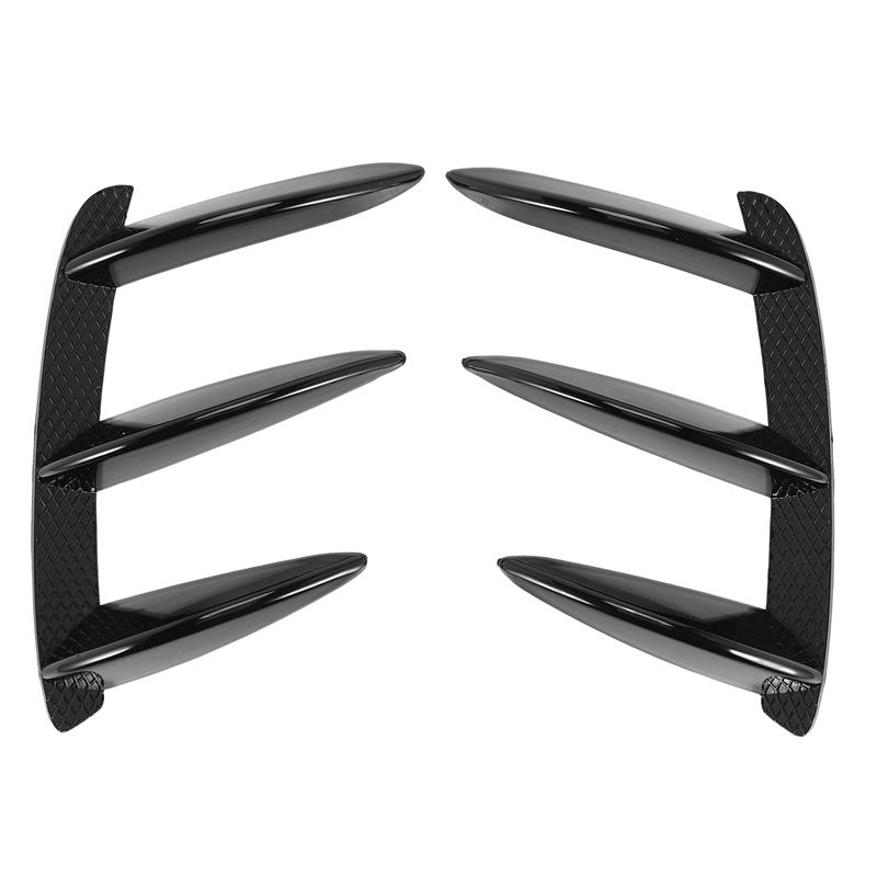 Rear Bumper Spoiler Side Air Outlet Wing Canard Fin For Mercedes Benz A-Class W176 A200 A260 A250 A45 For AMG-A99D
