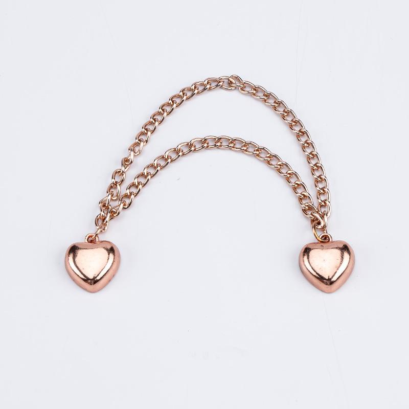 Многофункциональная магнитная клипса для одежды с цепочкой, металлическая клипса-пуговица, фиксатор для одежды, шарфа, манжет брючин, магнитная брошь-пин