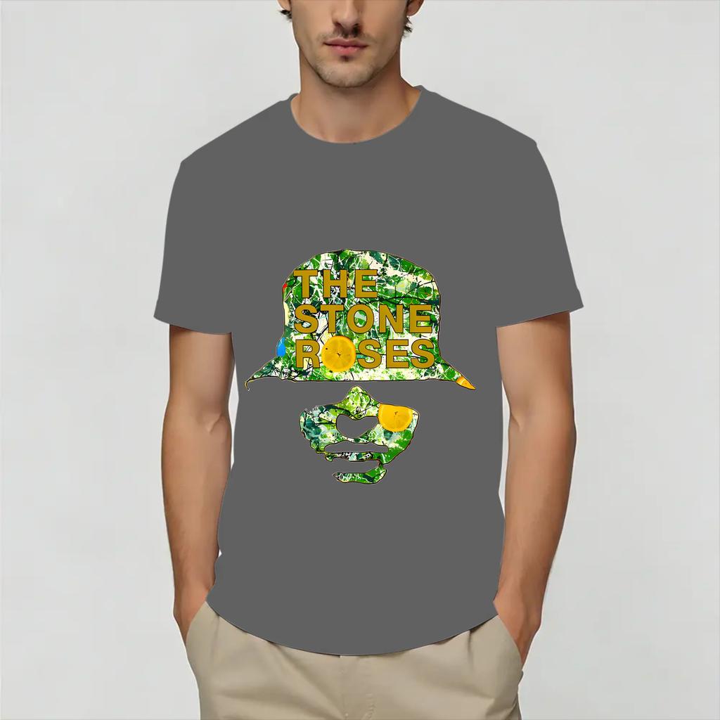 The Stone Roses Tshirt Summer Cotton Tshirts For Unisexs Harajuku Custom Logo Tshirt Short Sleeve Streetwear Clothes