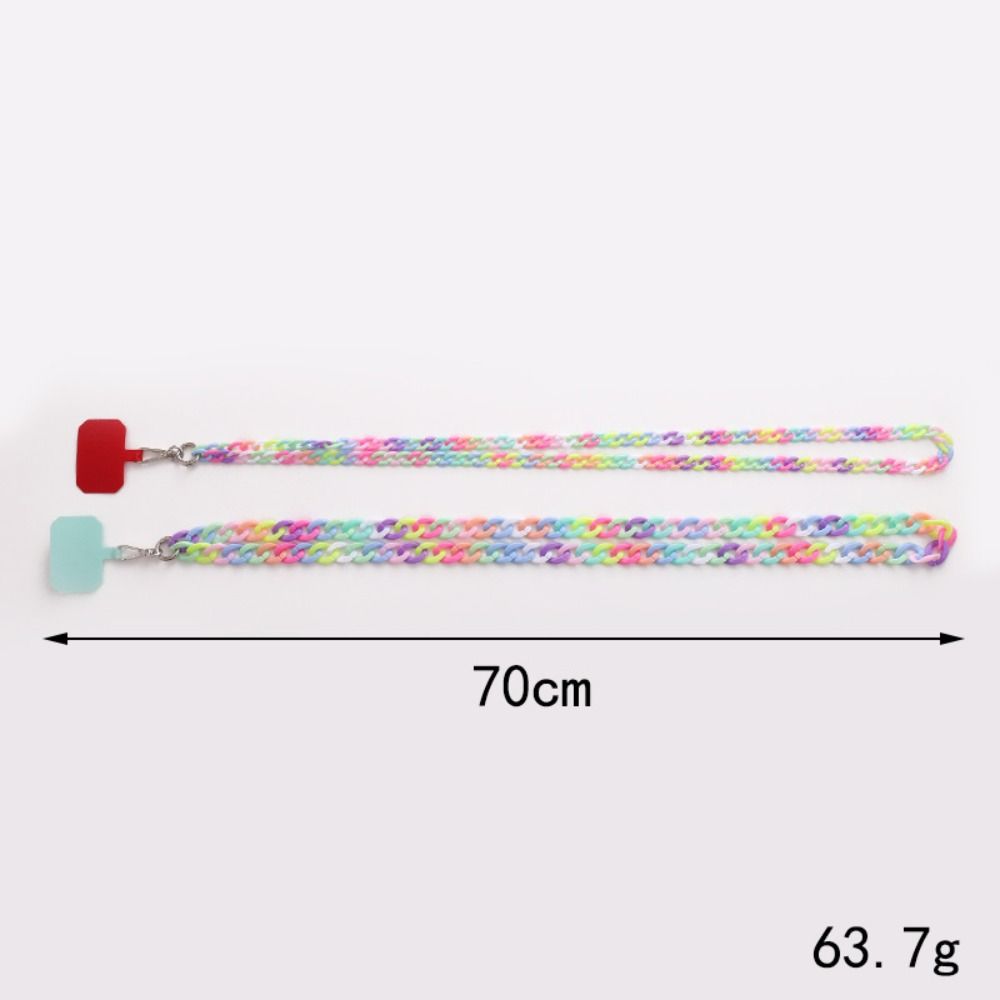 Keychain Anti-lost Rope Colorful Neck Hanging Cord Portable Phone Chain Straps  Phone Accessories