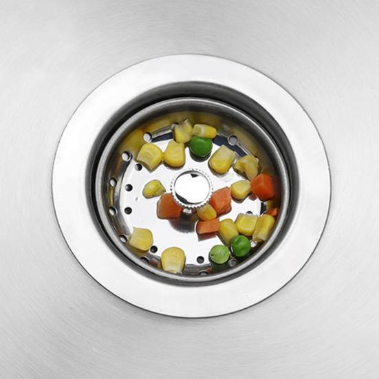 Сливной фильтр для кухонной раковины, пресс-пробка, защита от засорения, быстрый дренаж, универсальная раковина из нержавеющей стали