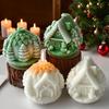 Christmas House Candle Mould Silicone Molds Ornament Molds Castings Molds Handmade Plasters Molds Craft Supplies