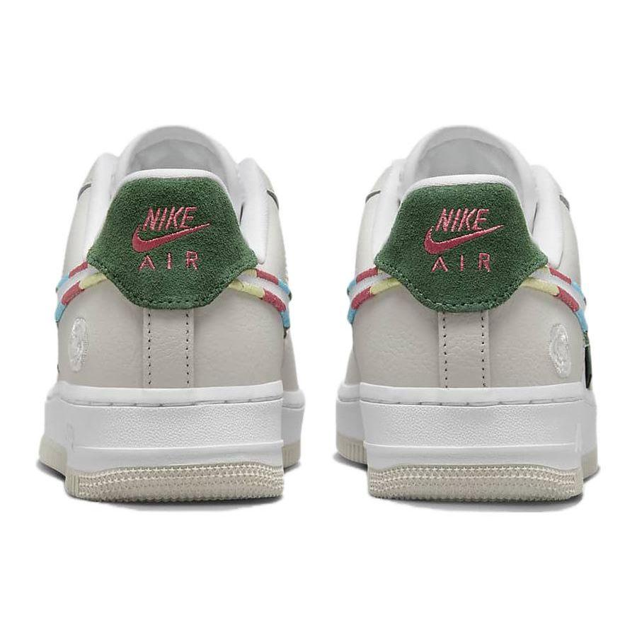 Nike Air Force 1 07 SE All Petals United Женские кроссовки Бело-зеленый Глиняно-серый FN8924-111