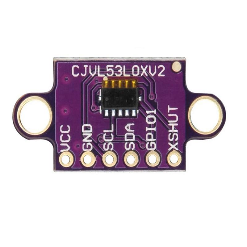 1-10PCS VL53L0X Time-of-Flight (ToF) Laser Ranging Sensor Breakout 940nm GY-VL53L0XV2 Laser Distance Module I2C IIC with Pin