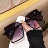 Large Frame Vintage Sunglasses Man Woman Brand Designer Fashion Advanced Luxury Square Sun Glasses Female Non-polarized Fashion Accessory