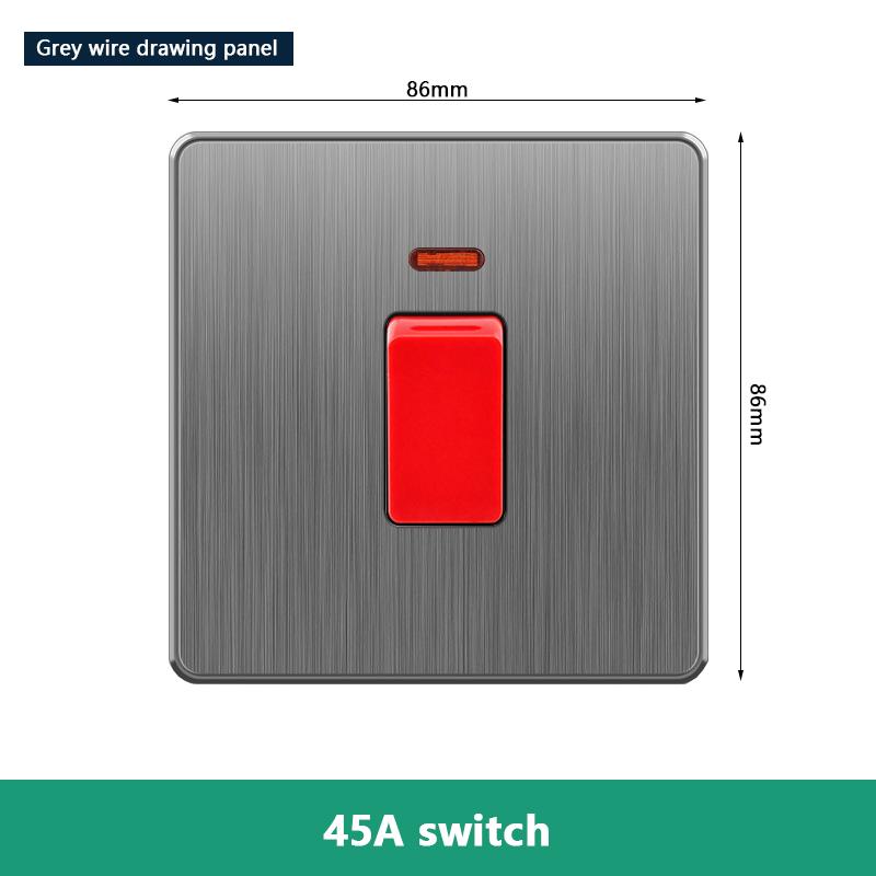 EU RU UK 20A 45A настенный выключатель высокой мощности, стандартная пластиковая панель Кореи, тумблер включения/выключения для водонагревателя, освещения, кондиционера