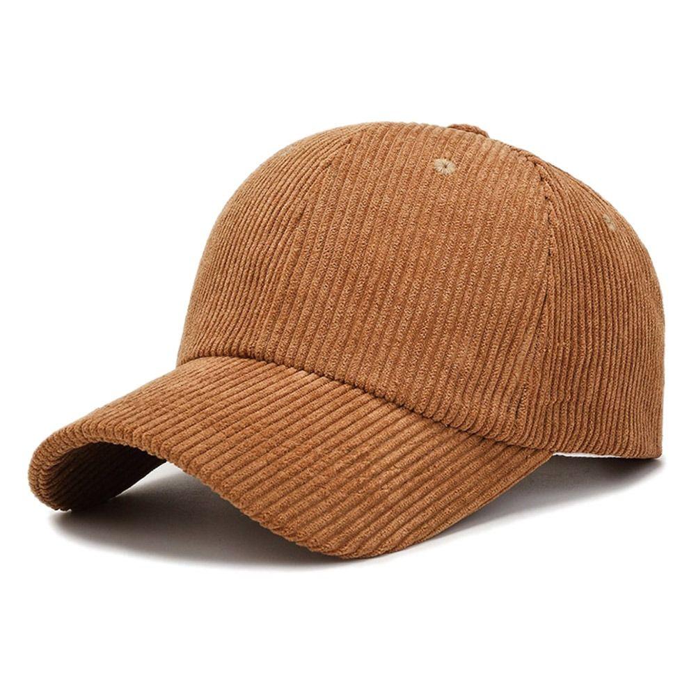 Corduroy Corduroy Baseball Cap Adjustable Baseball Hat Casual Sun Hat  Women