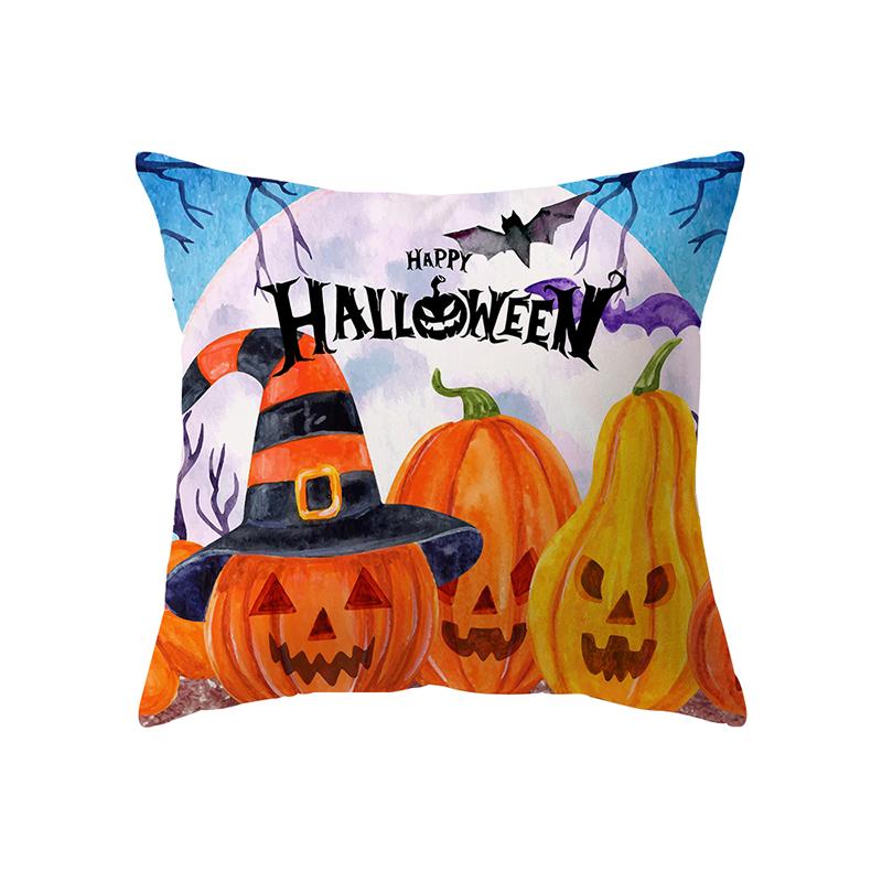 Pumpkin Collection Halloween Theme Pillow Cover Sofa Cushion  Holiday Gift Party Decoration Home Decor