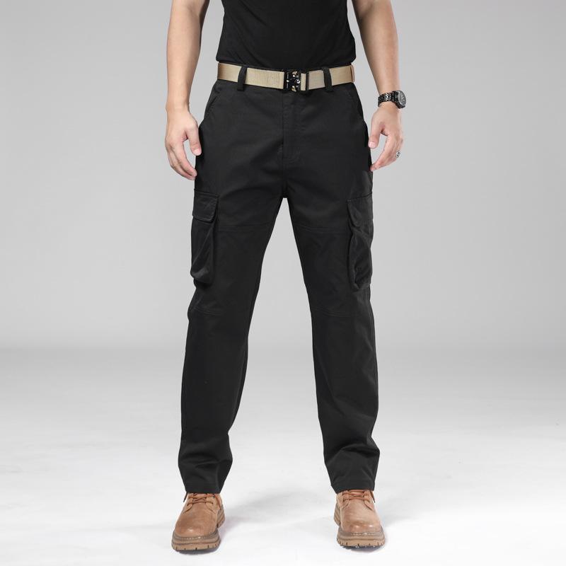 Модные повседневные комбинезоны мужские спортивные брюки прямого кроя удобные универсальные свободные брюки износостойкие многокарманные брюки мужские
