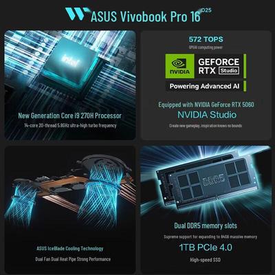 Asus Vivobook Pro 16 Core Edition 2025 AI Ноутбук (Китайская версия)