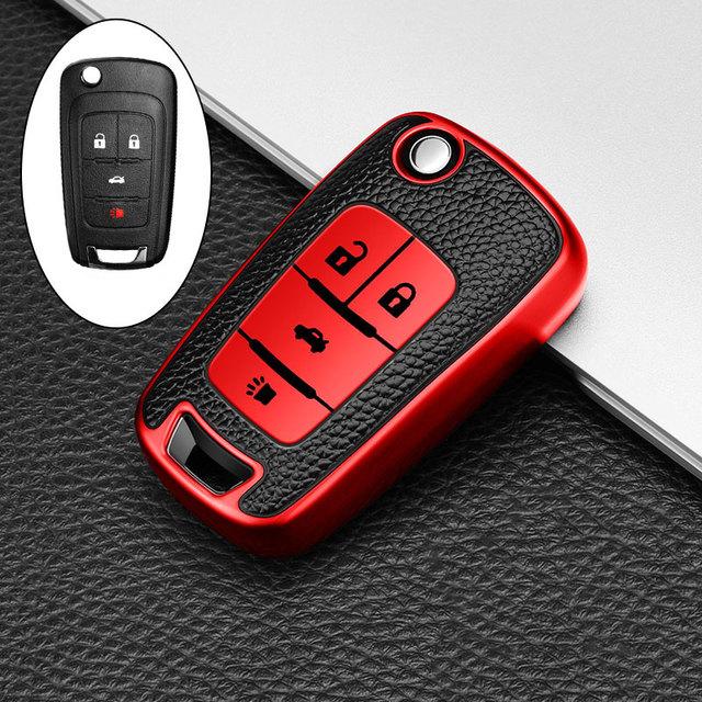 New Design TPU Leather Car Flip Key Case Cover Shell For Chevrolet Cruze Aveo Trax Sail Malibu Captiva Opel Vauxhall Astra J Corsa Insignia Mokka