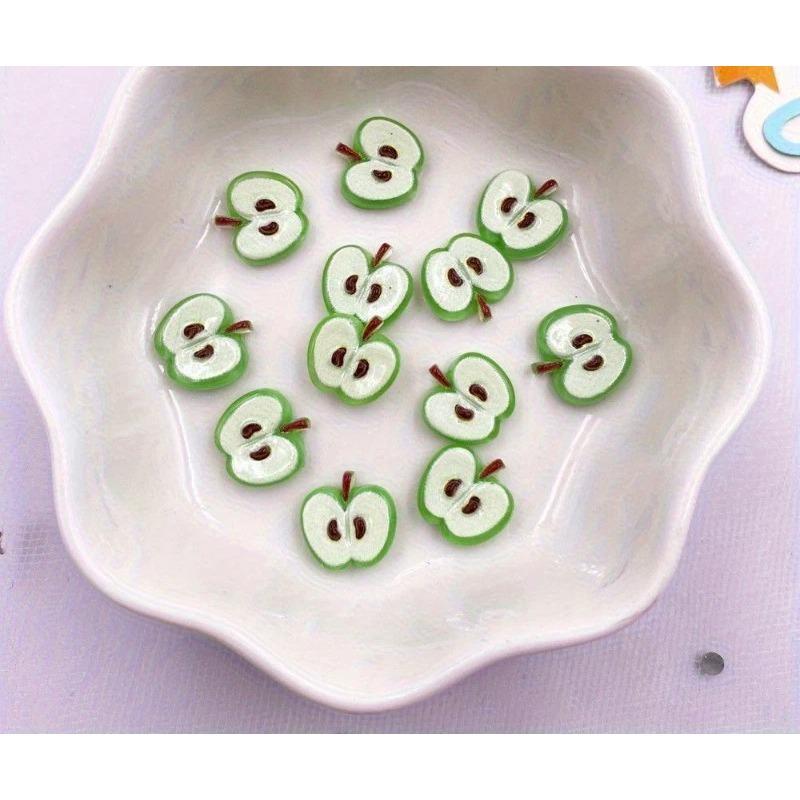Мини Милые Мультяшные Фрукты Клубника Яблоко Украшения DIY Украшение Аксессуары для Ногтей и Волос