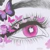 PVC Eyelash Eyes Waterproof Wall Decals Wall Decor Stickers Wall Stickers  Living Room Decoration