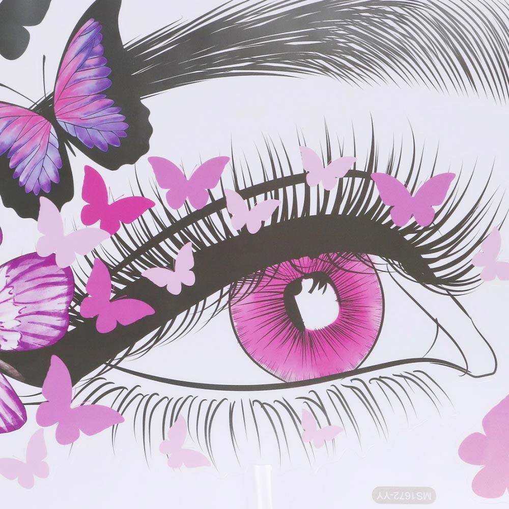 PVC Eyelash Eyes Waterproof Wall Decals Wall Decor Stickers Wall Stickers  Living Room Decoration