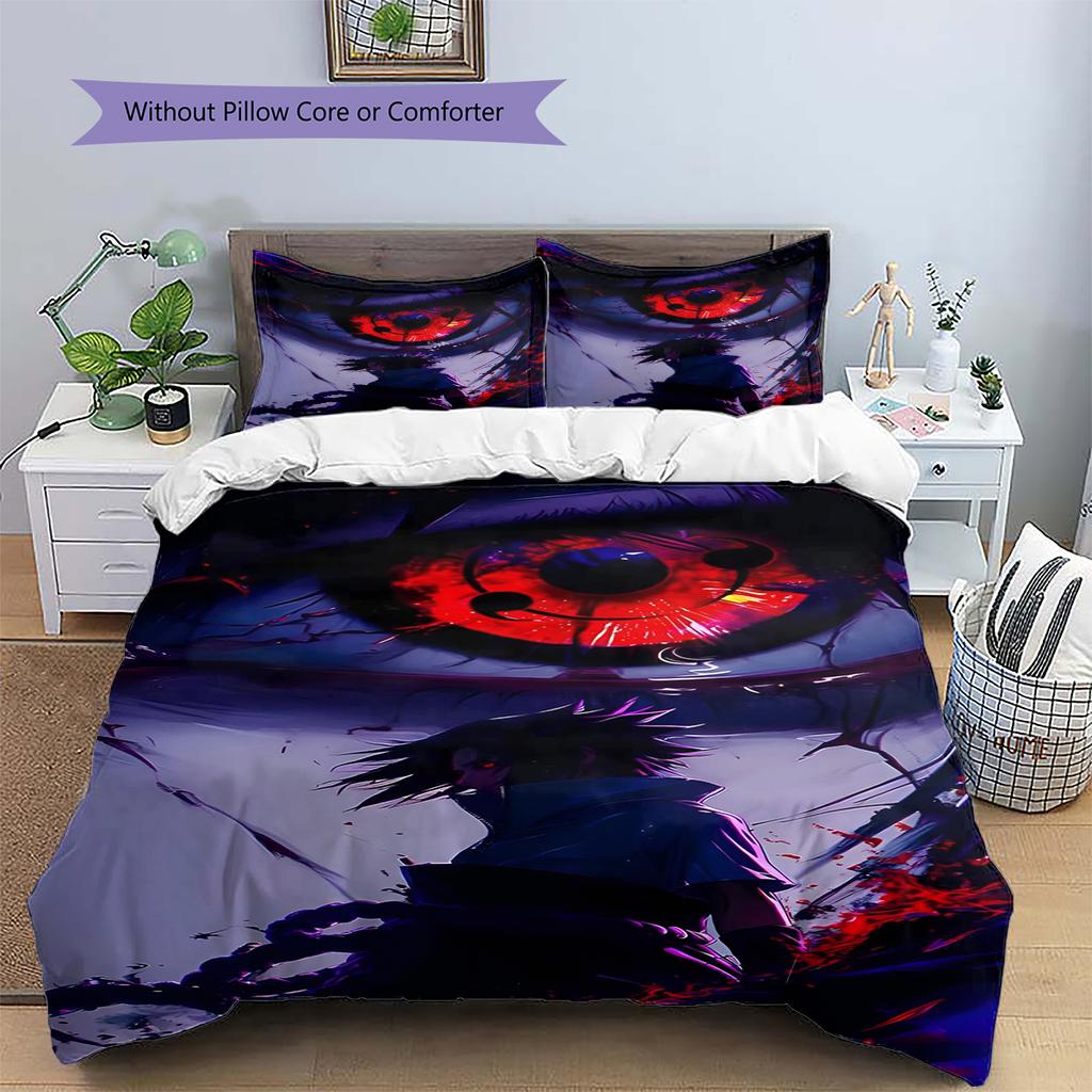 Мультяшный Узор Комплект Постельного Белья Одеяло Пододеяльник Наволочка Домашний Декор Подарок на День Рождения (1 пододеяльник + 2 наволочки, без наполнителя)