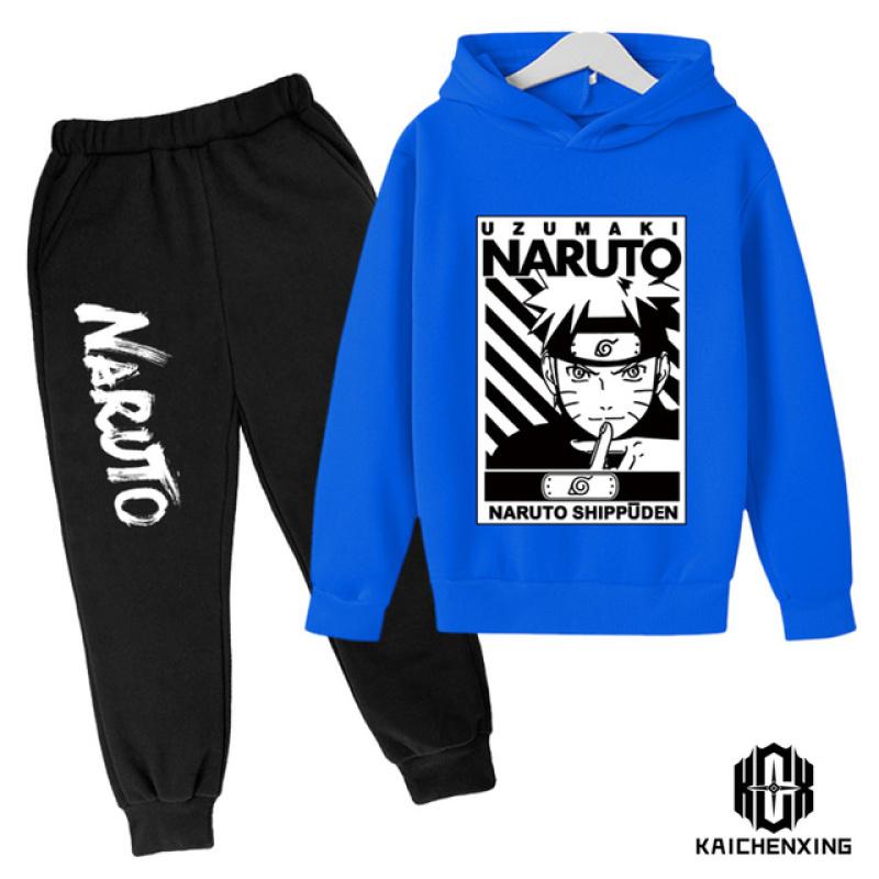 Cartoon Children's Naruto Hoodie Cute Boy Suit Children's Sportswear Spring and Autumn Fashion Sweatshirt Baby Suit