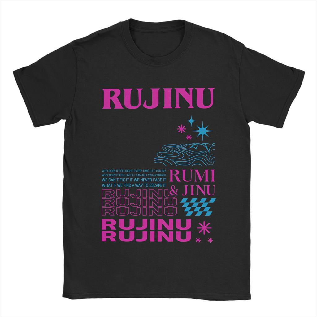 K-pop Аниме Футболка Охотники на демонов Huntrix Saja Мальчики Популярные футболки Футболка с коротким рукавом Летний Хлопок Круглый вырез 6XL Футболки