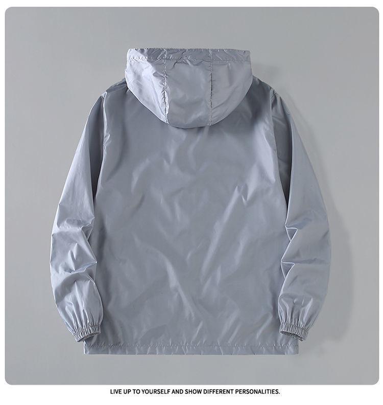 Мужская летняя куртка с капюшоном для защиты от УФ-лучей - Ультратонкая, прохладная, дышащая, ветрозащитная защита от солнца