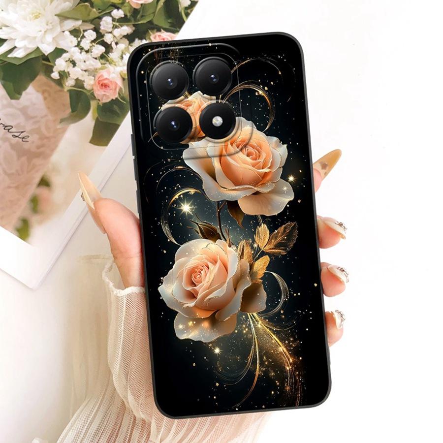Чехол Для Xiaomi Mi 15T Pro красивый цветок Расписной Мягкий Силиконовый Ударопрочный Capa Для Xiaomi15T 15 T Pro Чехол 15T Pro Корпус