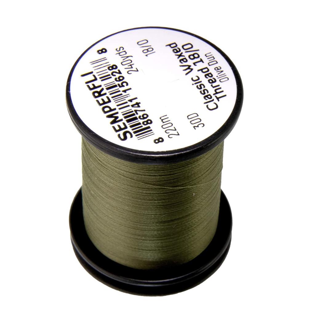 Semperfli Classic Waxed Thread 180 Olive Dun