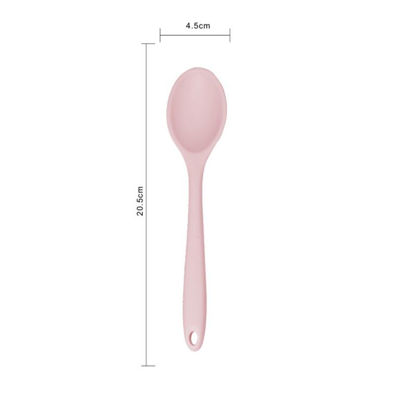 Термостойкая силиконовая ложка, кухонная лопатка, сковорода, лопатка, ложка для смешивания, посуда, антипригарная ложка для супа, кофе