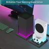Стойка-станция с RGB-подсветкой для консоли Xbox Series X/S С 3 портами USB-хаба Цветная светодиодная база Для игровых аксессуаров Xbox Series X/S