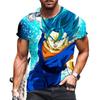 Essentials Dragon Ball Z T-shirt Men 2023 Men's Vegeta Goku Oversized Shirts Hip Hop Clothing Harajuku Style Trend Tops Fashion