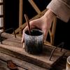 Азиатская керамическая чашка для чая без ручки, ручная работа, каменная керамика, кружка для воды, чашка для чая, посуда для напитков