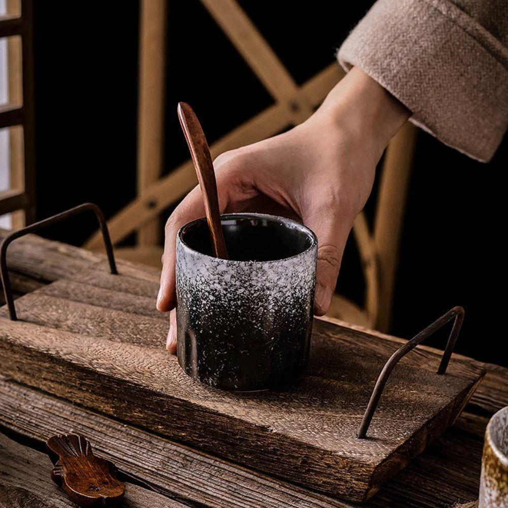 Азиатская керамическая чашка для чая без ручки, ручная работа, каменная керамика, кружка для воды, чашка для чая, посуда для напитков