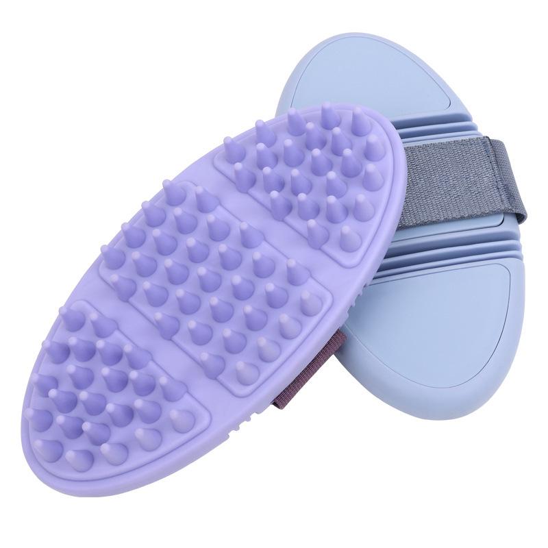 Soft Oval Horse Grooming Brush - Bendable Massage Comb