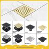 Stainless Steel Floor Drain Square Sewer Deodorant Anti-Clogging Filter Sink Drain Cover Kitchen Bathroom Hardware Accessories
