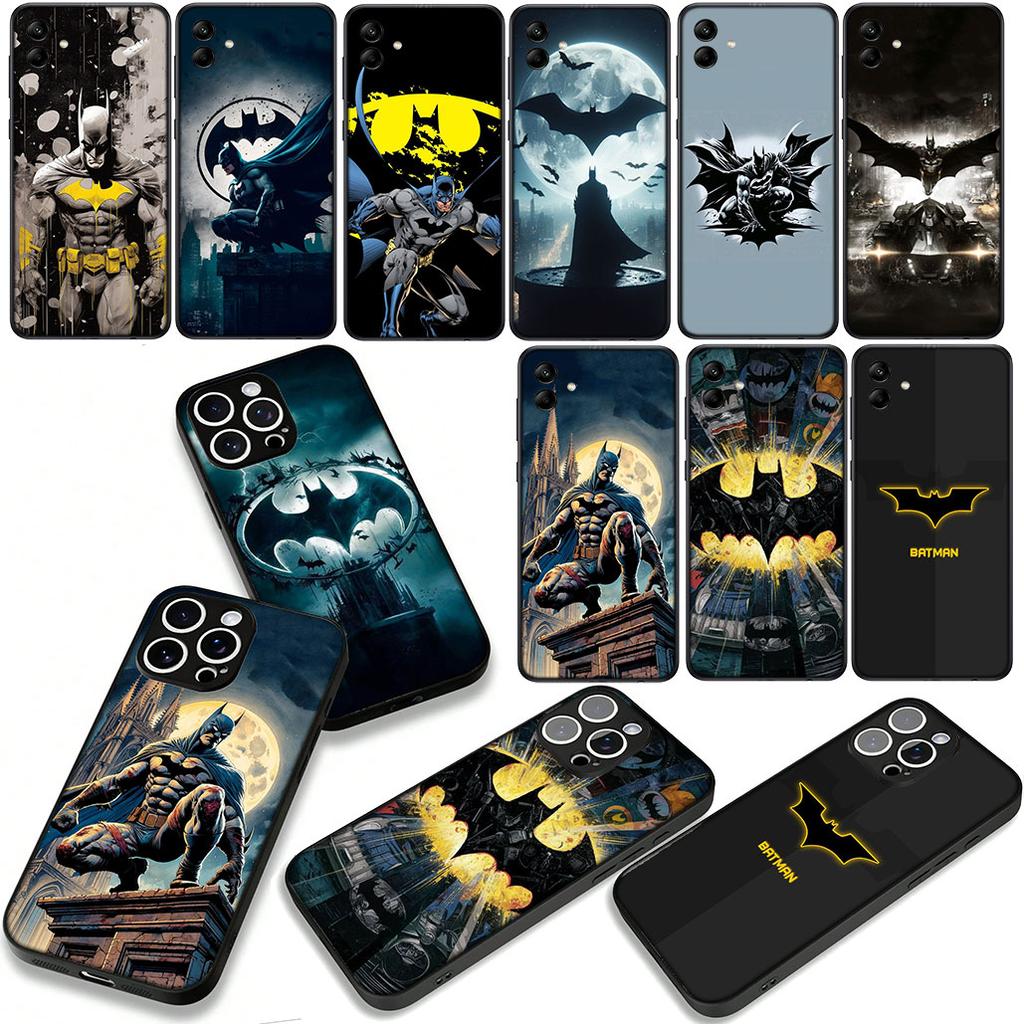 Bats Man DC Movie Batmans Phone Cover Case for Apple iPhone 16 15 14 Plus 13 12 Mini 17 Pro Max + 16E Air 16+ ProMax Casing