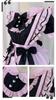 Maid Gothic Waitress Cosplay Costume with Frilled Lolita Neat and Perfect for Cafes and Amusement Short Black and Pink Ear Size [Shangki