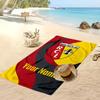 racing club de lens Personalized Printed Beach Towel Soccer Logo Support Custom Name Text Absorbent Towel For Sport Travel Special Gift