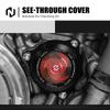 NICECNC Для Suzuki DRZ400 DRZ400E DRZ400S DRZ400SM 2000-2024 DR-Z 400 400E 400S 400SM Прозрачная крышка масляного фильтра двигателя
