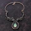 Abalone Shell Necklace Copper Wire Wrapped Gemstone Jewelry Adjustable Necklace Handmade Jewelry Copper Wire Wrap Necklace Jewelry For Gift
