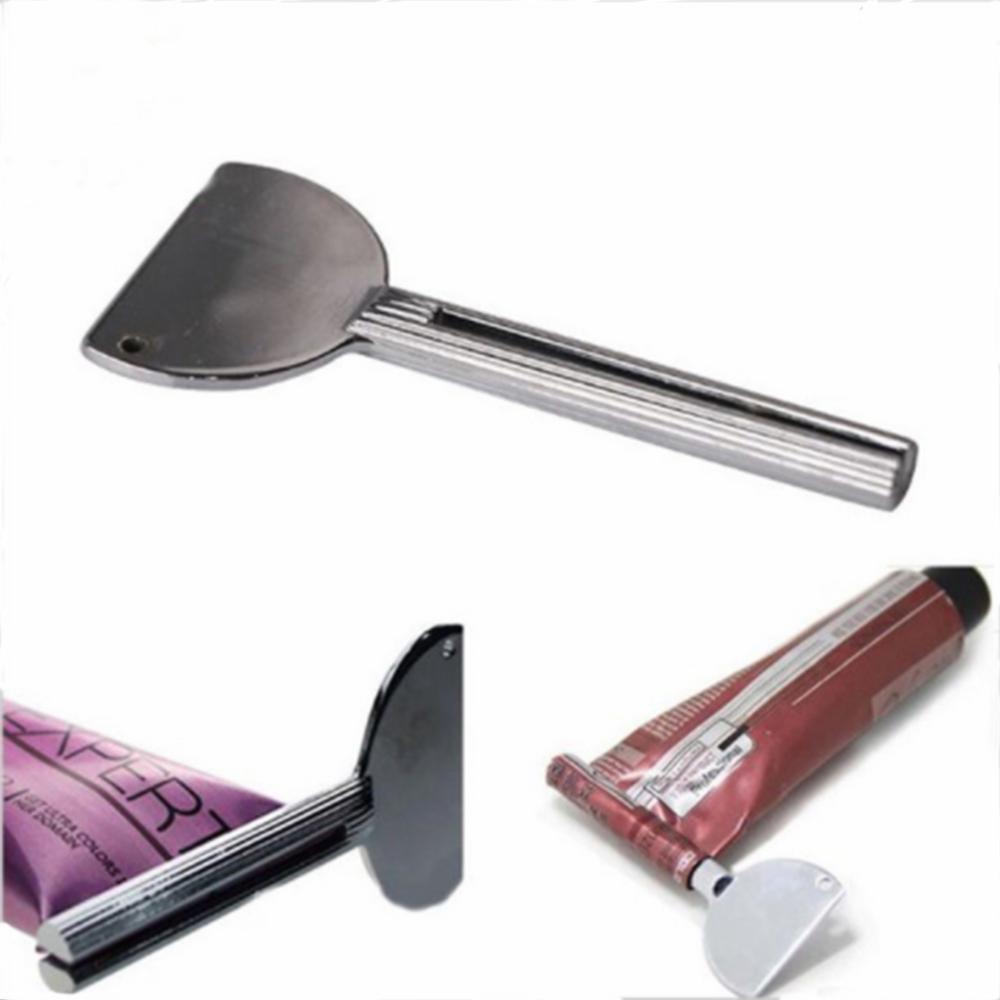 Hair Dye Stainless Steel U Shape Ointment Extruder Toothpaste Squeezer Dispenser Metal Tube