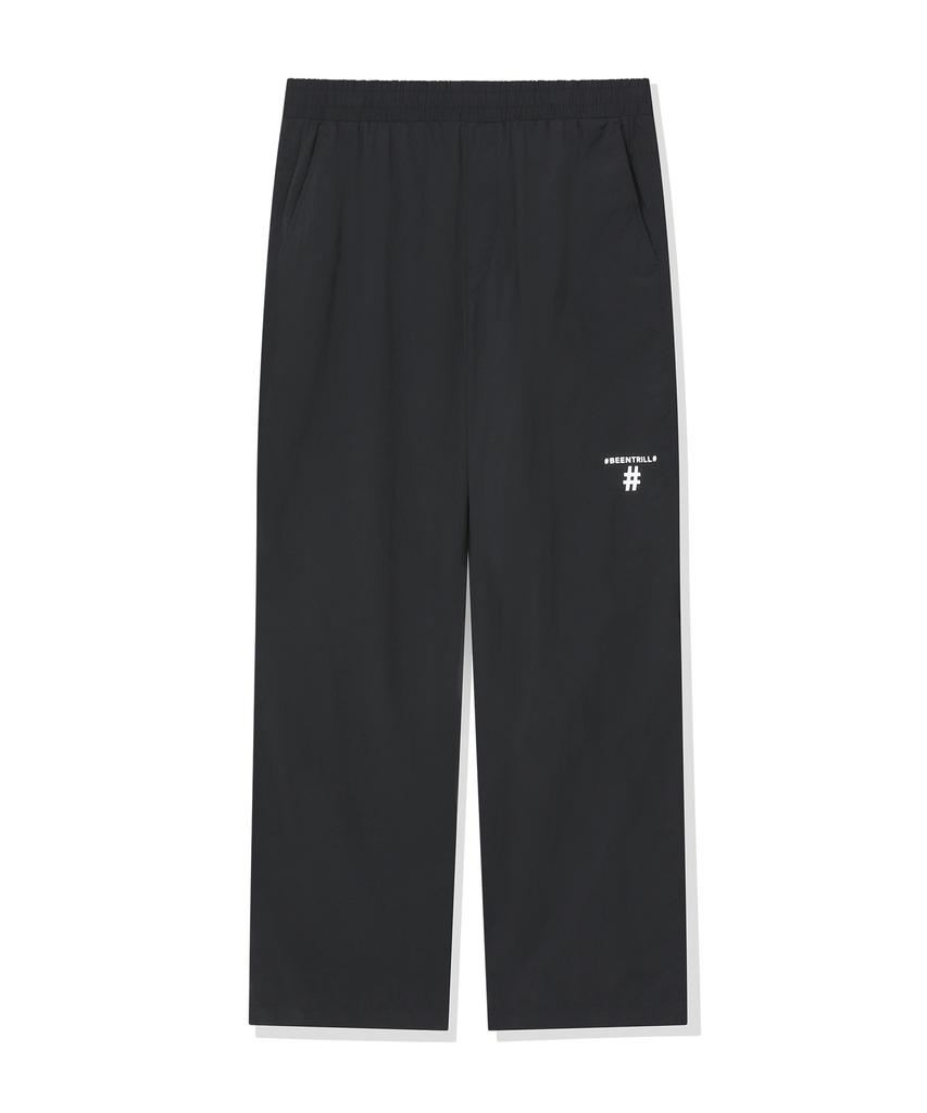 BEENTRILL Essentials Прямые спортивные брюки с маленьким вышитым логотипом (черный)