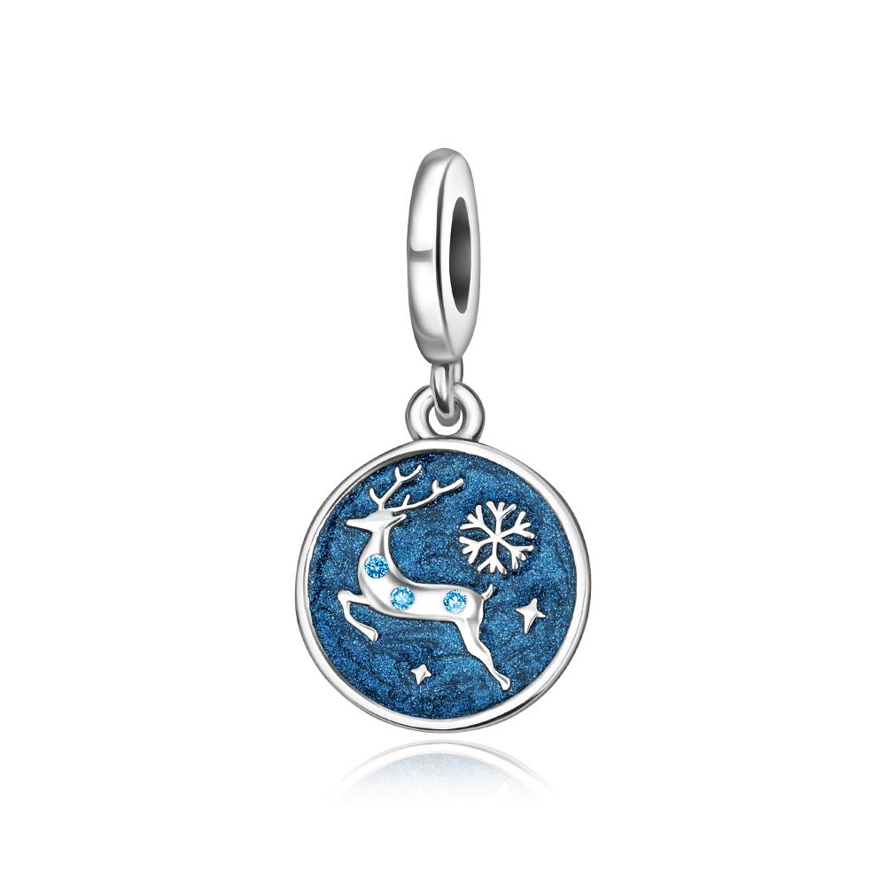 Зимний Медный Санта Снеговик Рождественская Елка Вращающаяся Снежинка Подходит Оригинальные Аксессуары для Браслета Рождественский Праздничный Подарок