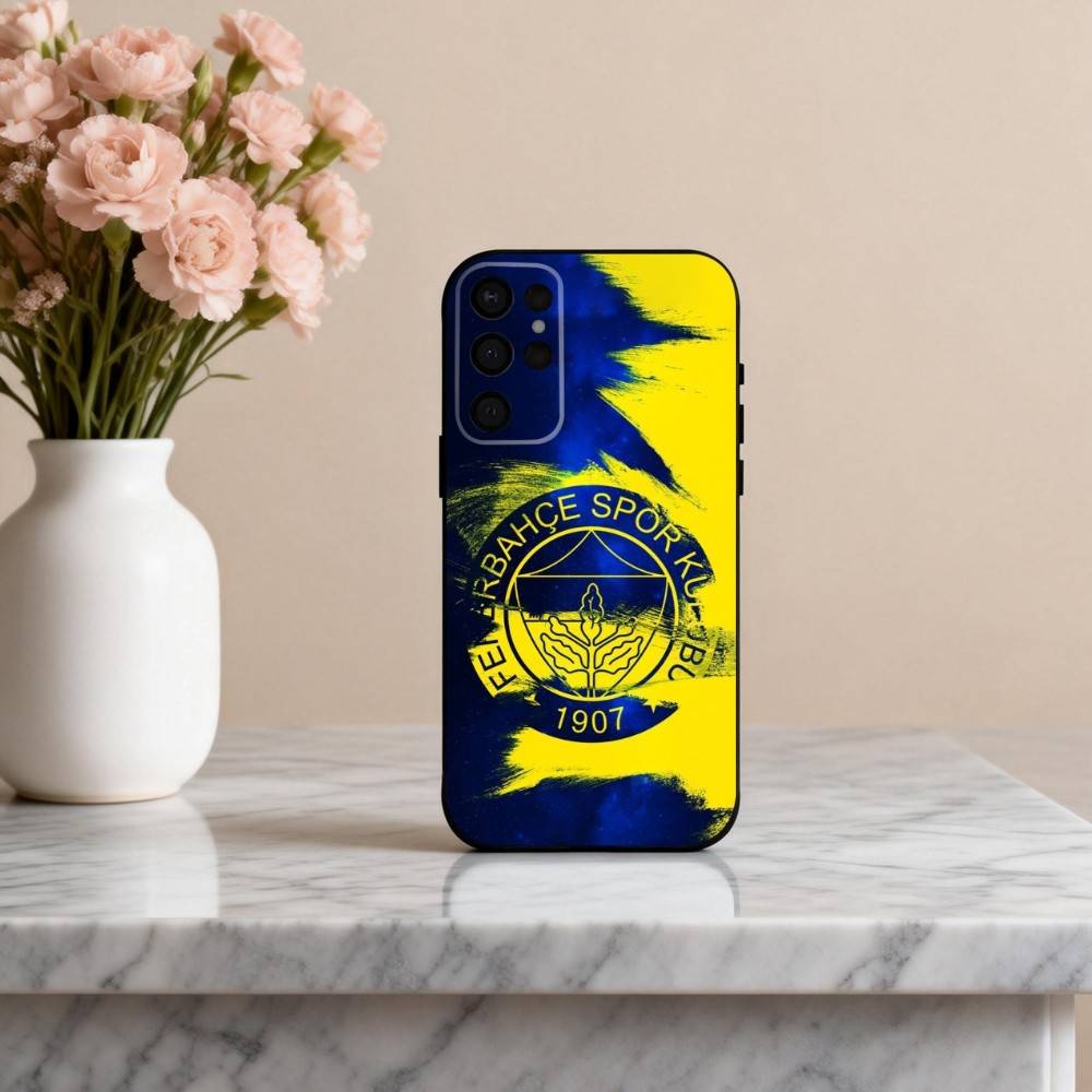 1 шт. T-Турция-Y F-Фенербахче-E Чехол для телефона для Samsung S25,24,23,22,30,21,10,9,Ultra,Plus,Lite,FE,4,5 G Мягкий черный чехол