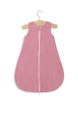 Rounded Muslin Sleeping Bag for Children S 0-6 Months Summer TOG 1.0 - Retro Pink