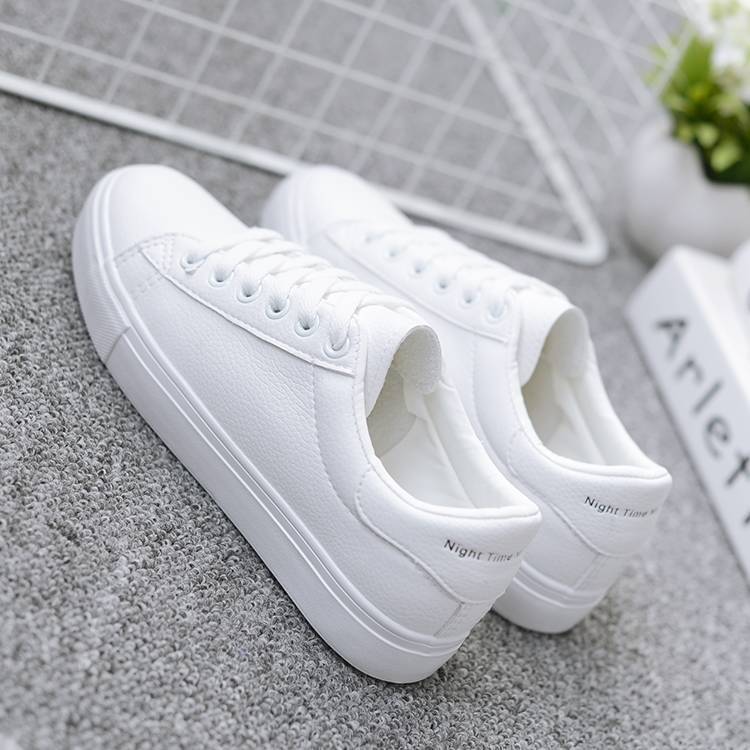 Fashion Women's Shoes Casual Flat Shoes Breathable White Shoes All-match Sports Shoes
